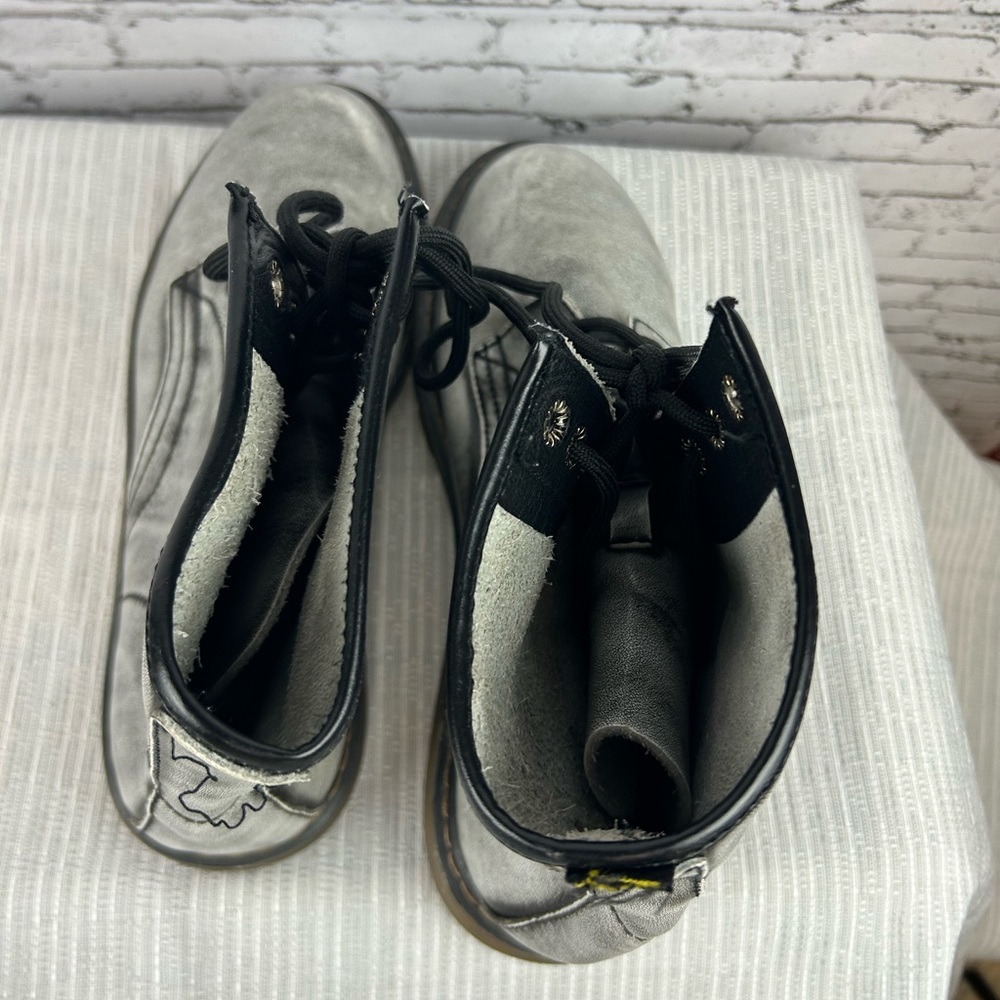 Dr. Martens | Men's combat gray and black leather boots size: 45, 12 - Picture 8 of 9